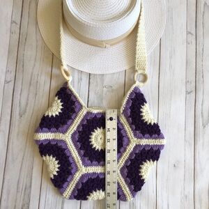 Handmade crochet summer purse